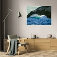 thumbnail image 3 of Lee Peterson 32x23 Gallery Wrapped Canvas Wall Art Titled - Ocean Waves III, 3 of 4