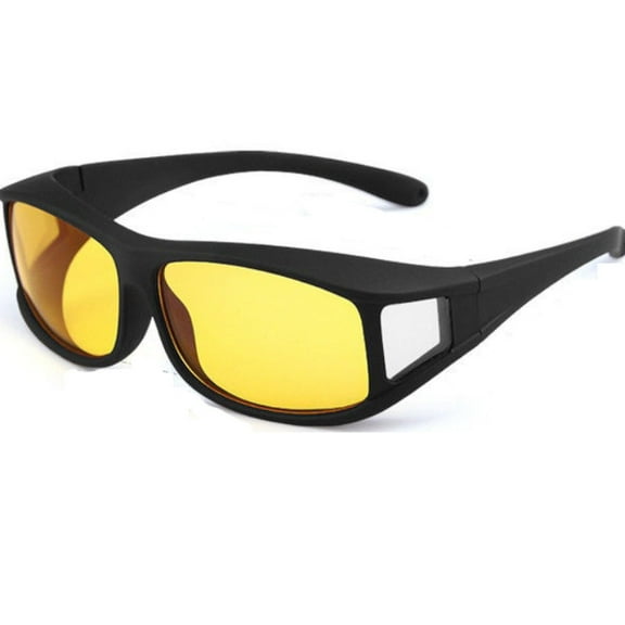 polarized night vision goggles night driving anti-high beam eye protection glasses tremble with night vision glasses-Black box-style A