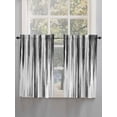 thumbnail image 3 of Tier Curtains 45 Inches Long, Black Gray White Window Treatment Curtain Drapes, Vintage Rustic Abstract Ombre Aesthetic Small Curtain Drapes for Bathroom Laundry Room, 27.5"x45", 2 Panels, 3 of 7