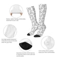 thumbnail image 3 of Goofa Sea Turtle Pattern Adult Stockings, Color-Block Knee High Socks, Comfortable and Breathable, Soft and Stretchable, Sports, and Decoration, 3 of 6