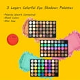 thumbnail image 4 of AMERTEER 9pcs SET Colors Eyeshadow Palette with 8pcs Pink Makeup Brushes Set Matte Shimmer Highly Pigmented Long Lasting Waterproof Eye Shadow Kit  Carnival/ Mardi Gras/ Masquerade, 4 of 5