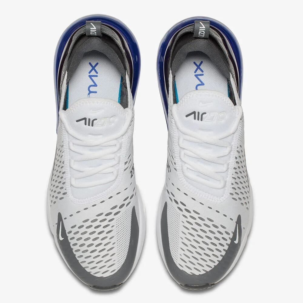 Nike Air Max 270 AH8050-107 Men's White Violet Gray Athletic Running Shoes YUP1 (8)