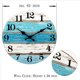thumbnail image 5 of 2X Reloj de Pared con TemáTica de Playa Relojes de Pared Azules Funciona con Pilas Silencioso, Sin Tictac, para el Hogar, Cocina, Sala de Estar, Oficina, 10 Pulgadas, 5 of 5