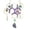 Purple, variant on Honeycomb and Bee Theme Suncatcher K9 Crystal Prism Pendant with Golden Hexagonal Frame and Natural Crystal Chips for Window Garden Outdoor Indoor Hanging Decor 1PC