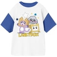 thumbnail image 3 of LankyBox Starry Character Group Shot Youth Blue & White Crew Neck Short Sleeve T-shirt-XXL, 3 of 3