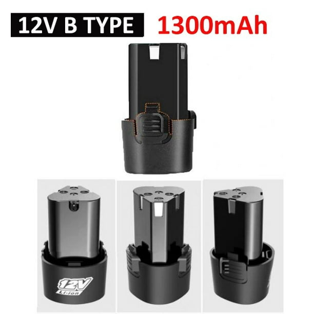 Batería de litio de iones de litio recargable Universal de 12V para herramientas eléctricas, taladro eléctrico, batería de destornillador eléctrico Tan Jianjun unisex