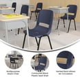 thumbnail image 2 of Navy Stack Chair-Black Frame, 2 of 4