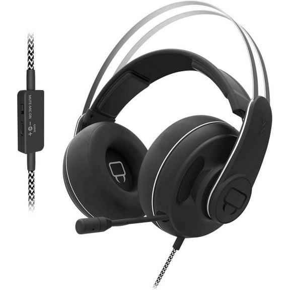 Venom Sabre Universal Wired Gaming Headset: PS5, PS4, Xbox One, Switch, PC, Mac - Immersive Stereo Sound in Black