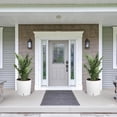 thumbnail image 3 of Tall Round Planter Set of 2, 19.5" Self Watering Pots for Indoor Plants, Large Flower Pot Outdoor with Built-in Drainage and a Water Level Monitor for Patio, Porch, Living Room, or Home Office, 3 of 9