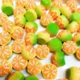 thumbnail image 3 of 10/30/50 Uds. Bonita fruta de resina luminosa simular comida en miniatura cabujones planos DIY joyería artesanal accesorios de decoración para teléfono, 3 of 5