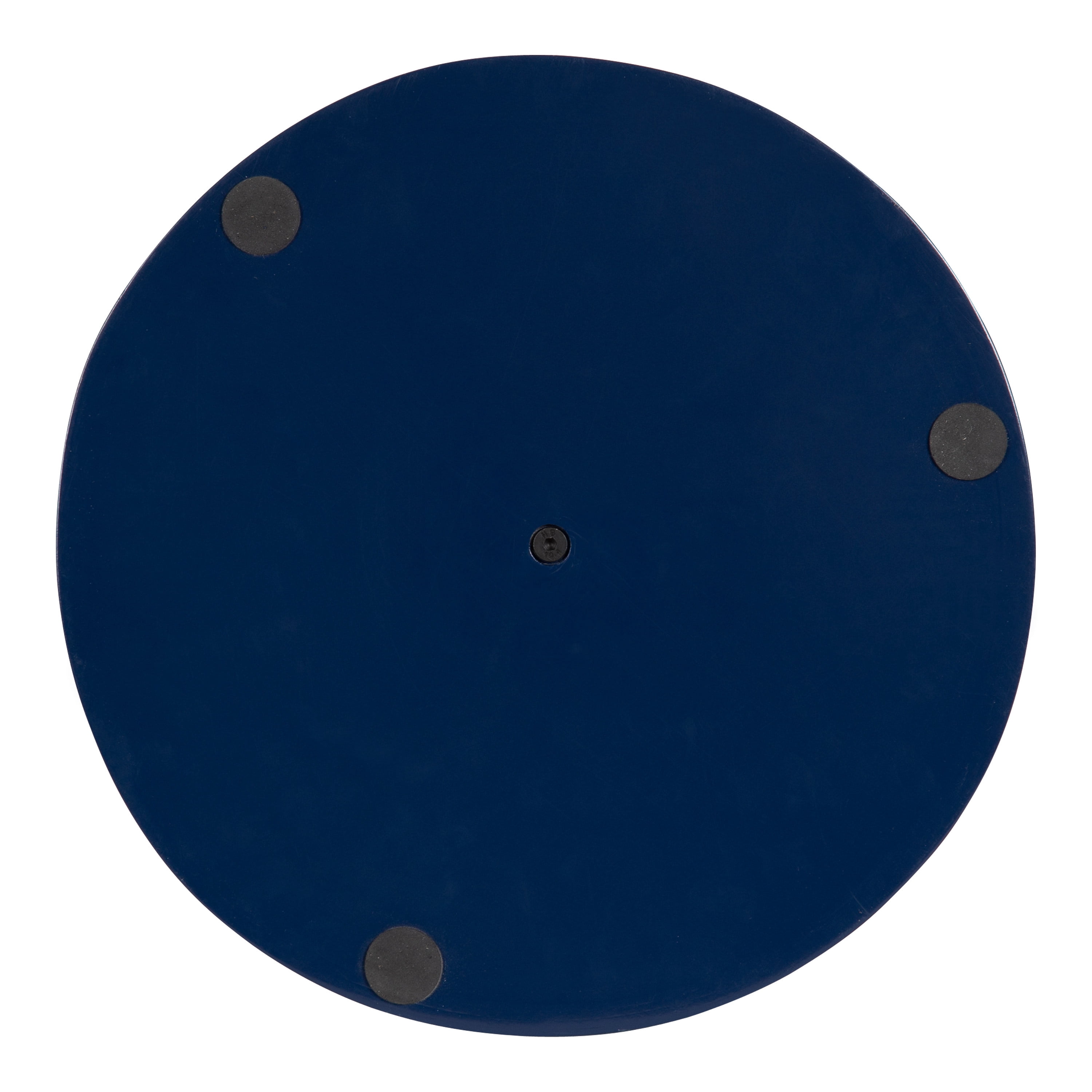 Kate and Laurel Lipton Modern Two Tier Tray, 13 x 13 x 20, Navy and Gold, Glam Decorative Tray