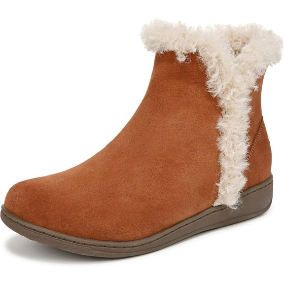 VIONIC Women's Unwind Ankle Booties Tan Suede 12M