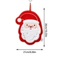 thumbnail image 3 of Holloyiver Christmas Hand Towel, Red Santa Claus Polyester Soft Abosrbent Hanging Towels, Cute Hand Drying Towels, Holiday Decoration Hand Towels for Kids Adults, 7.5 x 10.2 Inches, 3 of 7