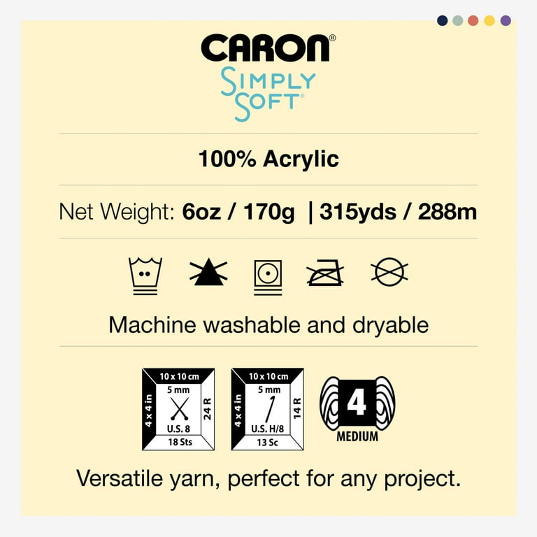 GetUSCart- Spinrite Caron Simply Soft Yarn 6 Oz Med (4) Weight (3