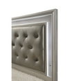 thumbnail image 4 of Tcbosik Queen Size Upholstered Platform Bed with LED Light and Button Tufted Headboard, Box Spring Needed, Champagne, 4 of 5