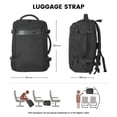 thumbnail image 4 of Smicure Travel carry on Backpack Laptop Business 18.5 Inch Business Slim Sturdy College School Computer Bag.Black, 4 of 8