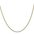 thumbnail image 2 of Auriga 14k Yellow Gold 1mm Box Chain Necklace 16inch for Women, 2 of 6