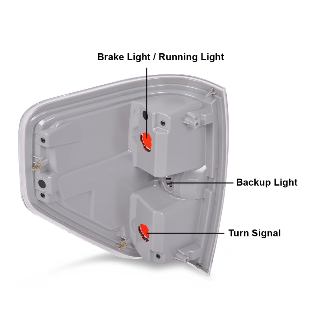 CROSSDESIGN Passenger RH Right Brake Light Tail Lamp Fit for Ford F150 2009-2014