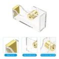thumbnail image 3 of Unique Bargains Desktop Tape Dispenser Acrylic Roll Tapes Cutter Golden, 3 of 5