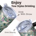 thumbnail image 4 of 20OZ Unicorn Themed Tumbler with Handle Double Wall Cup Insulated for Women Unicorn Lovers Great for Birthday Christmas and Coffee Tea Drinking, 4 of 6