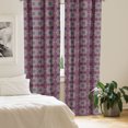 thumbnail image 2 of Ambesonne Ethnic Curtains, Flower with Oriental Effect, Pair of 28"x95", Multicolor, 2 of 5