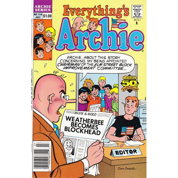 Everything's Archie #156 (Newsstand) VF ; Archie Comic Book