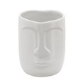 thumbnail image 1 of Sagebrook Home 5" Face Planter, White, 1 of 2