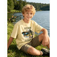 thumbnail image 5 of Boys T Shirts Boys Graphic Tees Short Sleeve Funny Fishing Pattern Summer Tops for 8-12 Years, 5 of 7
