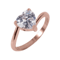 thumbnail image 2 of LuckyLy Anillos de Mujer de Compromiso y Promesa, Acero Inoxidable y Zirconia Cúbica de Corazón – Joyería ideal como Regalos para Mujer Navidad, San Valentín y Regalos para Mamá, Modelo Aida rosa 9, 2 of 8