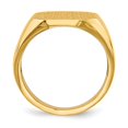thumbnail image 2 of Auriga 14K Yellow Gold 17.0x15.0 mm Open Back Mens Signet Ring for Mens Size 10, 2 of 6