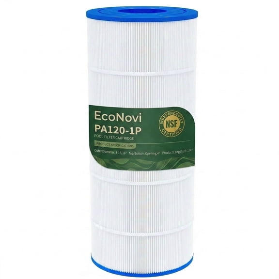 EcoNovi C1200 Pool Filter Cartridge Replacement for Hayward Star Clear Plus C1200, Replace Pleatco PA120, Hayward CX1200RE, Unicel C-8412, 120 sq.ft