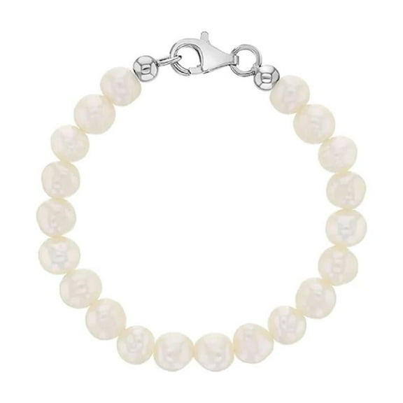 Mesmerize Your Little Girl with TheJewelryHut Designer Children Freshwater Pearl in Sterling Silver Bracelet
