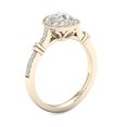 thumbnail image 2 of 3/4Ct TDW Diamond 14k Yellow Gold Halo Engagement Ring (I-J, I2), 2 of 4