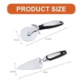 thumbnail image 2 of Rueda cortadora de Pizza, rebanadora de Pizza, hoja de acero inoxidable, con diseño ergonómico y cubierta protectora lavable fácilmente, 2 of 5