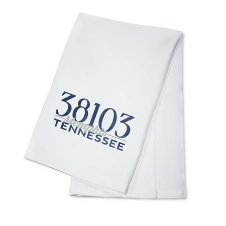 Memphis, Tennessee - 38103 Zip Code (Blue) - Lantern Press Artwork (100% Cotton Kitchen