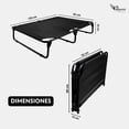 thumbnail image 4 of Cama Elevada para Perro tamaño Extra Grande, Transpirable, Lavable, Antideslizante, 122x92x18 cm (Mod KM-EG) (Negro), 4 of 9