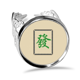 thumbnail image 1 of Green Mahjong azulejos patrón Anillo de compromiso de boda de amor ajustable Unbranded M, 1 of 3