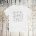 thumbnail image 2 of Wildflower t-shirt, simple flowers shirt, women's gift, Short Sleeve Tee, 2 of 12