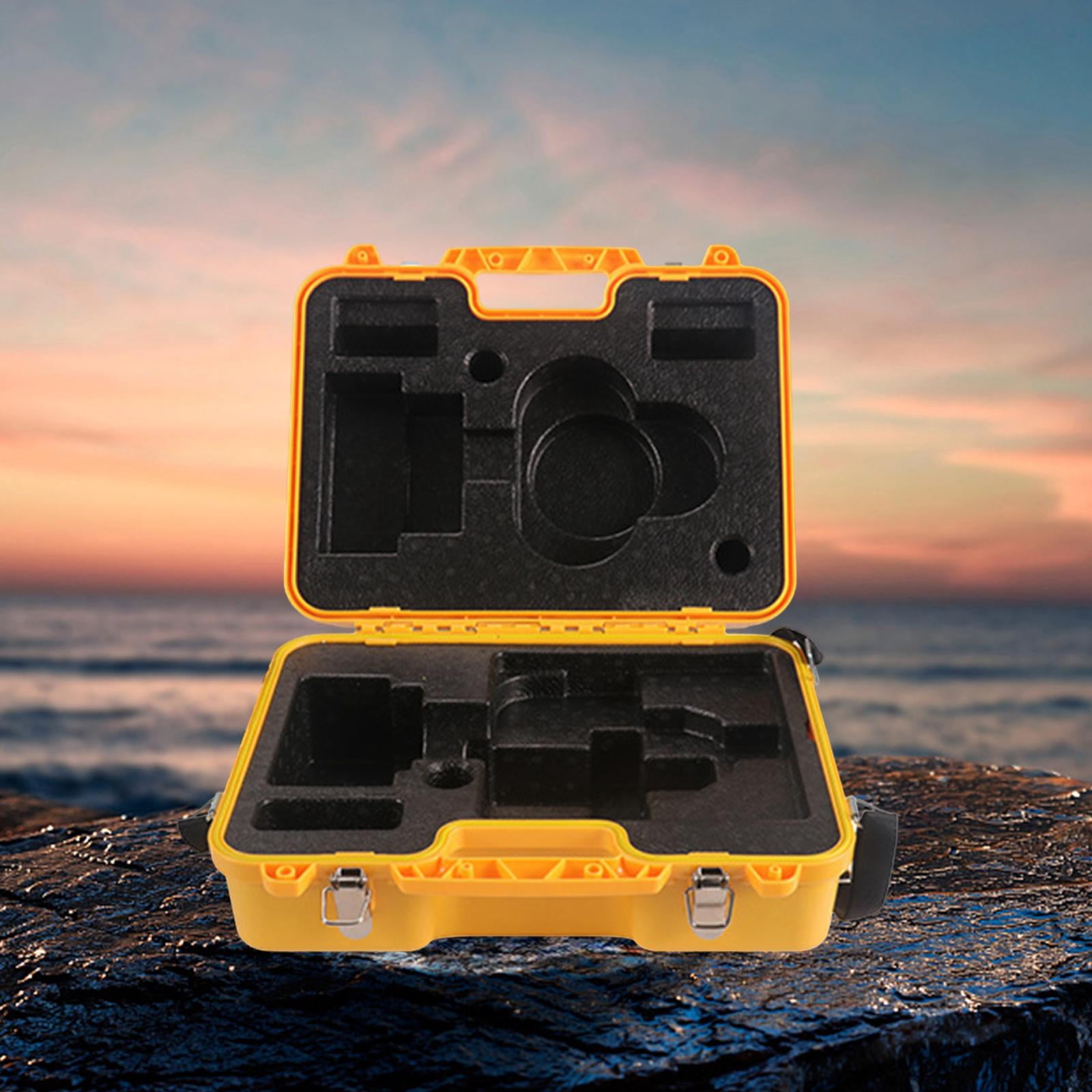 SunniMix Surveying and Mapping Instrument Box Level Carrying Case Multipurpose Waterproof yellow