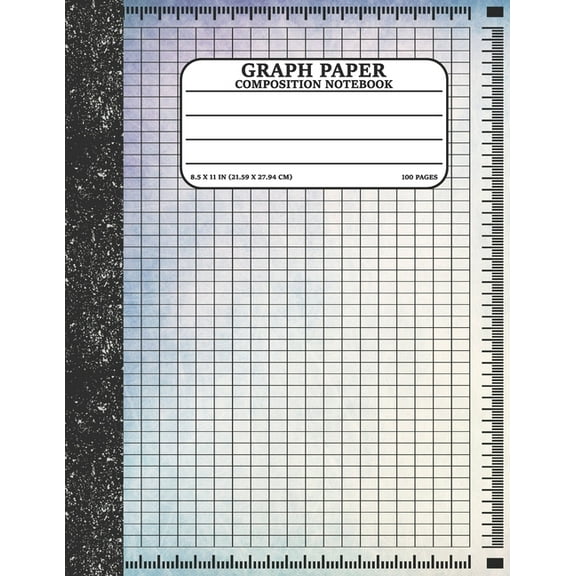 Graph Paper Composition Notebook: Math and Science Lover Graph Paper Cover Grunge(Quad Ruled 5 squares per inch, 100 pages) Birthday Gifts For Math Lover Teacher, Student Notebook (Paperback)