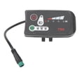 thumbnail image 4 of Electric Bike Modification Display Meter with LED Power Display Panel and Waterproof 5p Male Plug for 22.2mm Handlebars-Yvan, 4 of 4