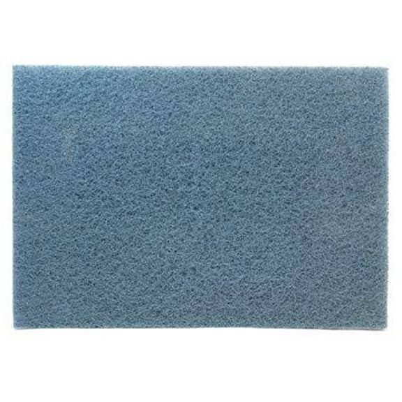 3M Blue Cleaner Pads 5300, 32" x 14", Blue, 10/Carton
