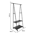 thumbnail image 2 of Perchero Organizador de Ropa | Estante Multifuncional con Ruedas | Perchero Triangular de Acero Inoxidable | Rack Organizador 3 en 1, 2 of 5