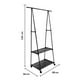 thumbnail image 2 of Perchero Organizador de Ropa | Estante Multifuncional con Ruedas | Perchero Triangular de Acero Inoxidable | Rack Organizador 3 en 1, 2 of 5