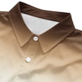 thumbnail image 6 of Kukoosong Men's Classic Cowboy Pearl Snap Shirt, Gradient Color Long Sleeve Button Down Shirts Front with Two Chest Pockets for Ranch Outdoor, 6 of 7