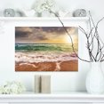 thumbnail image 1 of Plage de Sable Lavée par les Vagues - Impression sur Toile Paysage Marin, 1 of 3
