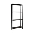 thumbnail image 1 of Estante Organizador Anaquel Metálico Ajustable ADF Estantería 4 Repisas 190x84x30 cm Multiusos Color Negro, 1 of 7