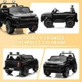 thumbnail image 5 of UBesGoo 24V 2 Seat Licensed Chevrolet Colorado Electric Ride on Car Toy for Toddler Kid w/ Remote Control, LED Lights, Black, 5 of 10