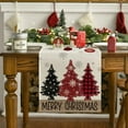 thumbnail image 2 of DizeyBoyo Red Pine Trees Merry Christmas Table Runner, Winter Xmas Holiday Kitchen Dining Table Decoration for Home Party Decor 13x72 Inch, 2 of 5