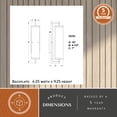 thumbnail image 5 of Morgan Park 16 in. H 1-Light Warm Brass Dusk to Dawn Modern Outdoor Wall Sconce with Clear Seeded Glass Shade, Steel Frame, LED Compatible, Use for Exterior Porch Patio Front Door or Garage, 5 of 10